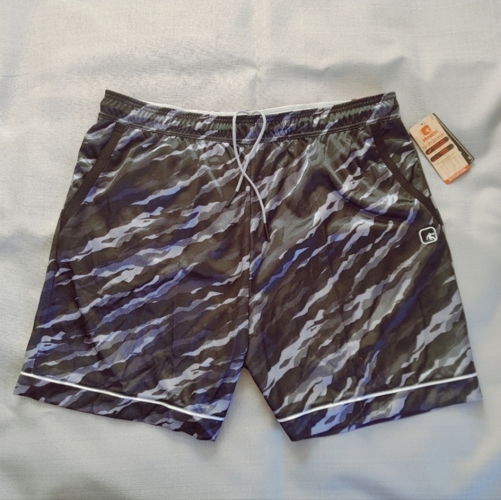And 1 Playground Legend Basketball Gym Shorts Grey/Black size 2XL